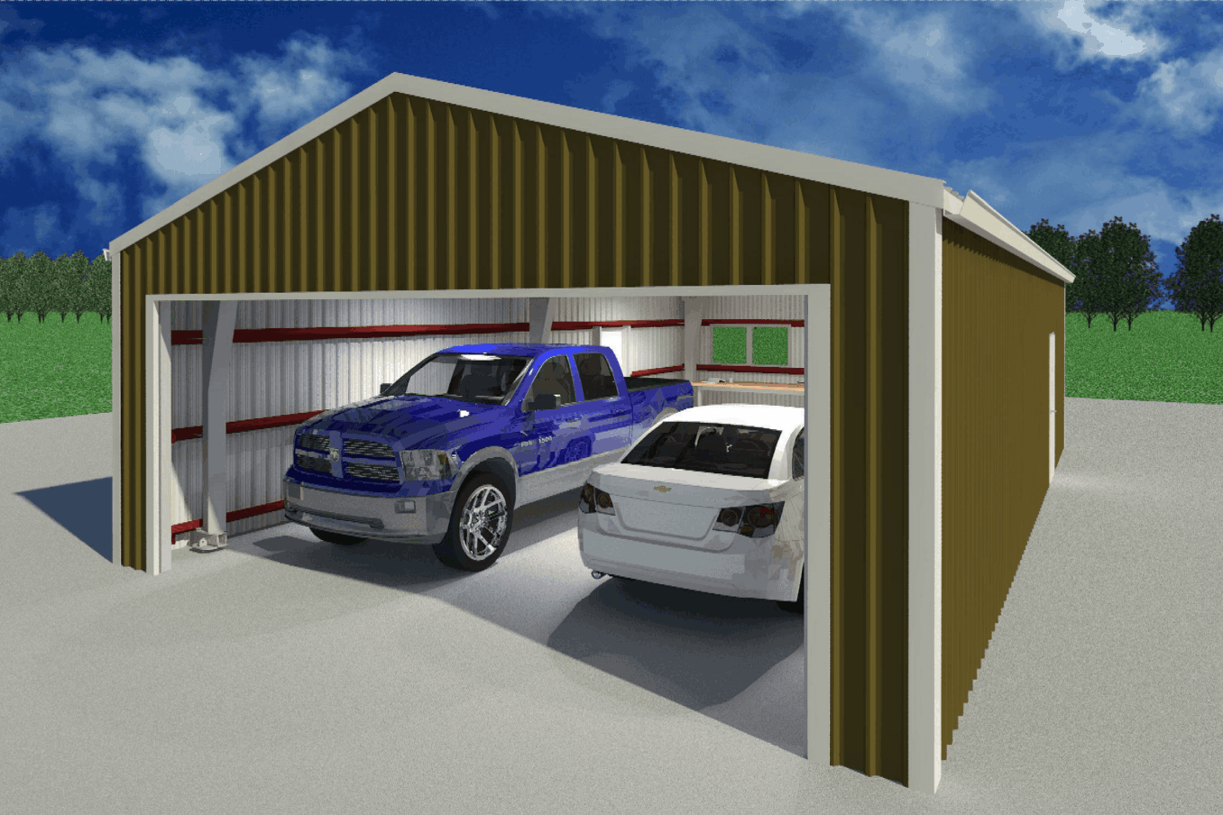 LAMS24 Garage Exterior Door Open 2 1